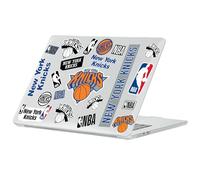 Head Case Designs sous Licence Officielle NBA Sticker Collage Print New York Knicks Coque Ordinateur Portable Transparent Armure Compatible avec MacBook Air 13.6" A2681/A3113/A3240 2022/2024/2025