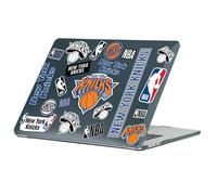 Head Case Designs sous Licence Officielle NBA Sticker Collage Print New York Knicks Coque Ordinateur Portable Noir Pailleté Compatible avec MacBook Air 13.6" A2681/A3113/A3240 2022/2024/2025