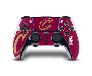Head Case Designs sous Licence Officielle NBA Surdimensionné Cleveland Cavaliers Logo Vinyle Autocollant De Jeu Peau Autocollant Compatible avec Sony PlayStation 5 PS5 DualSense Edge Controller