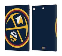 Head Case Designs sous Licence Officielle NBA Surdimensionné Denver Nuggets Logo Étui Portefeuille en Cuir Compatible avec Apple iPad 10.2 2019/2020/2021