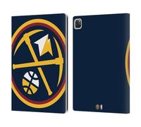 Head Case Designs sous Licence Officielle NBA Surdimensionné Denver Nuggets Logo Étui Portefeuille en Cuir Compatible avec Apple iPad Pro 12.9 2020/2021/2022