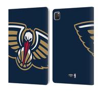 Head Case Designs sous Licence Officielle NBA Surdimensionné New Orleans Pelicans Logo Étui Portefeuille en Cuir Compatible avec Apple iPad Pro 11 2020/2021 / 2022