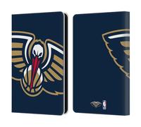 Head Case Designs sous Licence Officielle NBA Surdimensionné New Orleans Pelicans Logo Étui Portefeuille en Cuir Compatible avec Amazon Kindle 11th Gen (2024)