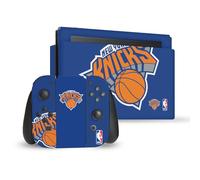 Head Case Designs sous Licence Officielle NBA Surdimensionné New York Knicks Logo Vinyle Autocollant De Jeu Peau Autocollant Compatible avec Nintendo Switch Console & Dock & Joy-Con Controller Bundle
