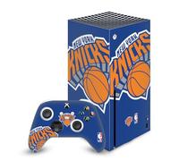 Head Case Designs sous Licence Officielle NBA Surdimensionné New York Knicks Logo Vinyle Autocollant De Jeu Peau Autocollant Couverture Compatible avec Xbox Series X