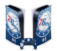 Head Case Designs sous Licence Officielle NBA Surdimensionné Philadelphia 76ers Logo Vinyle Plaque Frontale Autocollant De Jeu Peau Autocollant Couverture Compatible avec Sony PS5 Digital & DualSense
