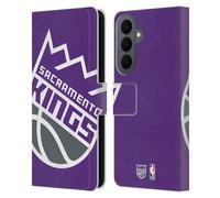 Head Case Designs sous Licence Officielle NBA Surdimensionné Sacramento Kings Logo Étui Portefeuille en Cuir Compatible avec Samsung Galaxy S26 Plus