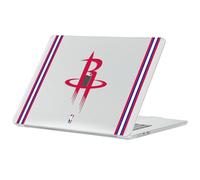 Head Case Designs sous Licence Officielle NBA Texte Design Blanc Houston Rockets Logo Coque Ordinateur Portable Transparent Pailleté Compatible avec MacBook Air 13.6" A2681/A3113/A3240 2022/2024/2025