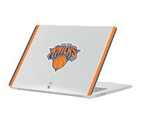 Head Case Designs sous Licence Officielle NBA Texte Design Blanc New York Knicks Logo Coque Ordinateur Portable Transparent Pailleté Compatible avec MacBook Air 13.6" A2681/A3113/A3240 2022/2024/2025