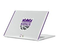 Head Case Designs sous Licence Officielle NBA Texte Design Noir Sacramento Kings Logo Coque Ordinateur Portable Transparent Armure Compatible avec MacBook Air 13.6" A2681/A3113/A3240 2022/2024/2025