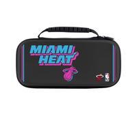 Head Case Designs Sous Licence Officielle NBA Texte Design Vice Noir Miami Heat Logo Étui De Transport Rigide De Voyage compatible avec Nintendo Switch 2