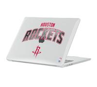 Head Case Designs sous Licence Officielle NBA Texte Fumée Arc Houston Rockets Logo Coque Ordinateur Portable Transparent Pailleté Compatible avec MacBook Air 13.6" A2681/A3113/A3240 2022/2024/2025