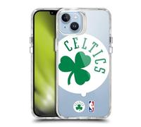 Head Case Designs sous Licence Officielle NBA Texte Surdimensionné Boston Celtics Logo Étui Antichoc [Protection de Qualité Militaire] Compatible avec iPhone 14 Plus et Compatible avec MagSafe