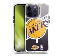 Head Case Designs sous Licence Officielle NBA Texte Surdimensionné Los Angeles Lakers Logo Étui Antichoc [Protection de Qualité Militaire] Compatible avec iPhone 14 Pro Max et Compatible avec MagSafe