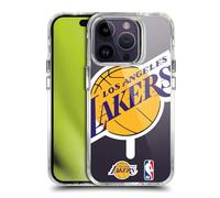 Head Case Designs sous Licence Officielle NBA Texte Surdimensionné Los Angeles Lakers Logo Étui Antichoc [Protection de Qualité Militaire] Compatible avec iPhone 14 Pro et Compatible avec MagSafe