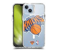 Head Case Designs sous Licence Officielle NBA Texte Surdimensionné New York Knicks Logo Étui Antichoc [Protection de Qualité Militaire] Compatible avec iPhone 14 Plus et Compatible avec MagSafe