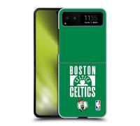 Head Case Designs sous Licence Officielle NBA Typographie Boston Celtics Coque Dure pour l'arrière Compatible avec Motorola Razr 40 / Razr 2023
