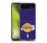 Head Case Designs sous Licence Officielle NBA Uni Los Angeles Lakers Coque Dure pour l'arrière Compatible avec Motorola Razr 40 / Razr 2023