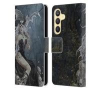 Head Case Designs sous Licence Officielle Nene Thomas Reine Furieuse De Crânes De Dragon Gothique Étui Portefeuille en Cuir Compatible avec Samsung Galaxy S24 5G