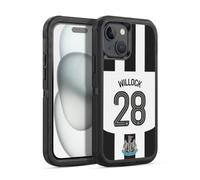 Head Case Designs sous Licence Officielle Newcastle United FC Joe Willock 2024/25 Joueurs Home Kit Étui Antichoc Ultra-Blindé Compatible avec Apple iPhone 15