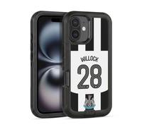 Head Case Designs sous Licence Officielle Newcastle United FC Joe Willock 2024/25 Joueurs Home Kit Étui Antichoc Ultra-Blindé Compatible avec Apple iPhone 16
