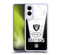 Head Case Designs sous Licence Officielle NFL 100e Bannière Las Vegas Raiders Logo Art Coque en Gel [Protection de Qualité Militaire] Compatible avec Samsung Galaxy S25 Edge