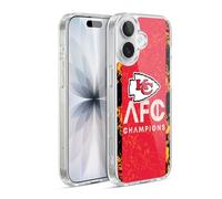 Head Case Designs sous Licence Officielle NFL AFC Champion Chiefs Champions De Division 2024 Coque en Gel [Protection de Qualité Militaire] Compatible avec Apple iPhone 17 Et avec MagSafe