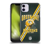Head Case Designs sous Licence Officielle NFL Bandes De Football Green Bay Packers Logo Art Coque Dure pour l'arrière Compatible avec Apple iPhone 11