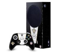Head Case Designs Sous Licence Officielle NFL Banner New Orleans Saints Enveloppement De Console De Jeu Et Skins Pour Manette De Jeu Ensemble compatible avec Xbox Series S Console & Controller Bundle