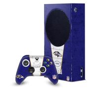 Head Case Designs Sous Licence Officielle NFL Bannière Baltimore Ravens Enveloppement De Console De Jeu Et Skins Pour Manette De Jeu Ensemble compatible avec Xbox Series S
