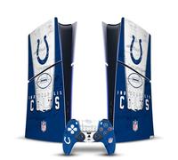 Head Case Designs sous Licence Officielle NFL Bannière Indianapolis Colts Vinyle Autocollant De Jeu Peau Compatible avec Sony PlayStation 5 PS5 Slim Digital Edition Console & DualSense Controller