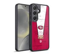 Head Case Designs sous Licence Officielle NFL Bannière San Francisco 49ers Logo Art Coque en Gel renforcée [Protection de Qualité Militaire] Compatible avec Samsung Galaxy S24 5G