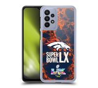 Head Case Designs sous Licence Officielle NFL Broncos Marbre 2026 Super Bowl LX Coque Dure pour l'arrière Compatible avec Samsung Galaxy A23 / 5G (2022)