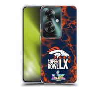 Head Case Designs sous Licence Officielle NFL Broncos Marbre 2026 Super Bowl LX Coque en Gel [Protection de Qualité Militaire] Compatible avec Oppo Reno11 F 5G / F25 Pro 5G