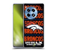 Head Case Designs sous Licence Officielle NFL Broncos Noir 2026 Super Bowl LX Coque en Gel [Protection de Qualité Militaire] Compatible avec OnePlus Ace 3 5G