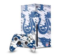 Head Case Designs Sous Licence Officielle NFL Camou Indianapolis Colts Enveloppement De Console De Jeu Et Skins Pour Manette De Jeu Ensemble compatible avec Xbox Series X