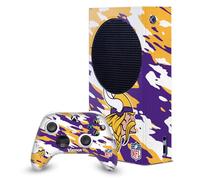 Head Case Designs Sous Licence Officielle NFL Camou Minnesota Vikings Enveloppement De Console De Jeu Et Skins Pour Manette De Jeu Ensemble compatible avec Xbox Series S Console & Controller Bundle