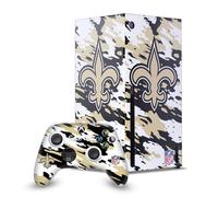 Head Case Designs Sous Licence Officielle NFL Camou New Orleans Saints Enveloppement De Console De Jeu Et Skins Pour Manette De Jeu Ensemble compatible avec Xbox Series X