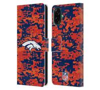 Head Case Designs sous Licence Officielle NFL Camouflage Numérique Denver Broncos Graphics Étui Portefeuille en Cuir Compatible avec Samsung Galaxy A07