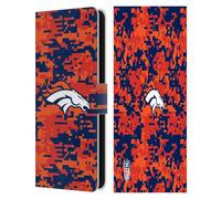 Head Case Designs sous Licence Officielle NFL Camouflage Numérique Denver Broncos Graphics Étui Portefeuille en Cuir Compatible avec Samsung Galaxy S25 FE