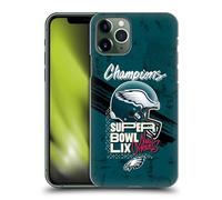 Head Case Designs sous Licence Officielle NFL Casque des Eagles Vainqueur du Super Bowl LIX 2025 Coque Dure pour l'arrière Compatible avec Apple iPhone 11 Pro