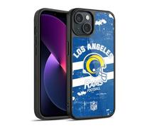 Head Case Designs sous Licence Officielle NFL Casque Look Affligé 100e Los Angeles Rams Logo Art Coque en Gel renforcée [Protection de Qualité Militaire] Compatible avec Apple iPhone 13