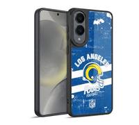 Head Case Designs sous Licence Officielle NFL Casque Look Affligé 100e Los Angeles Rams Logo Art Coque en Gel renforcée [Protection de Qualité Militaire] Compatible avec Samsung Galaxy S25 Edge