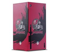 Head Case Designs Sous Licence Officielle NFL Coup de Balayage Tampa Bay Buccaneers Enveloppement De Console De Jeu Compatible avec Xbox Series X