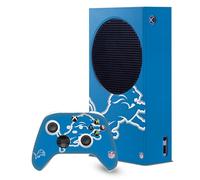Head Case Designs Sous Licence Officielle NFL Énorme Detroit Lions Enveloppement De Console De Jeu Et Skins Pour Manette De Jeu Ensemble compatible avec Xbox Series S