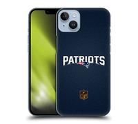 Head Case Designs sous Licence Officielle NFL Football New England Patriots Logo Coque Dure pour l'arrière Compatible avec Apple iPhone 14 Plus