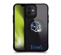 Head Case Designs Sous Licence Officielle NFL Helmet Logotype Tennessee Titans Black Shockproof Bumper Case [Military Grade] Compatible with Apple iPhone 12 / iPhone 12 Pro and Compatible with MagSafe