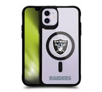 Head Case Designs sous Licence Officielle NFL Logo Las Vegas Raiders Black Shockproof Bumper Case [Military Grade Protection] Compatible with Apple iPhone 11 and Compatible with MagSafe