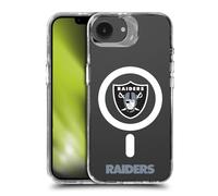Head Case Designs sous Licence Officielle NFL Logo Las Vegas Raiders Étui Antichoc [Protection de Qualité Militaire] Compatible avec Apple iPhone 16e et Compatible avec MagSafe