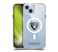 Head Case Designs sous Licence Officielle NFL Logo Las Vegas Raiders Étui Antichoc [Protection de Qualité Militaire] Compatible avec Apple iPhone 14 Plus et Compatible avec MagSafe